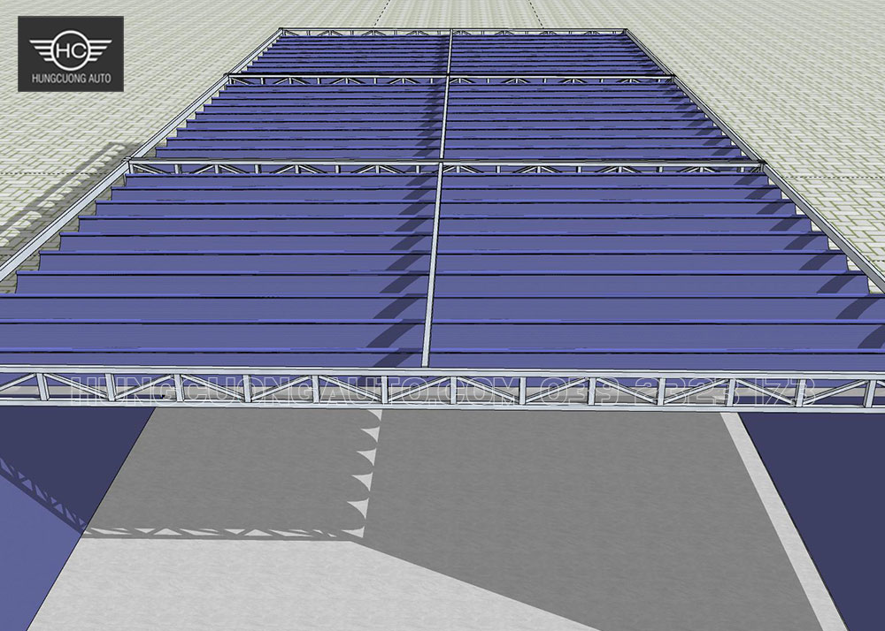 Bản vẽ nhà bạt xếp di động 7mx15m