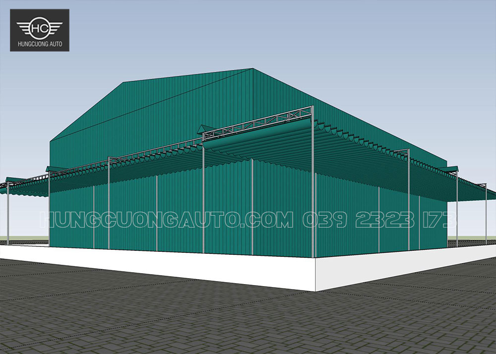 Mái-xếp-di-động-nhà-xưởng-nhìn-hướng-2/3