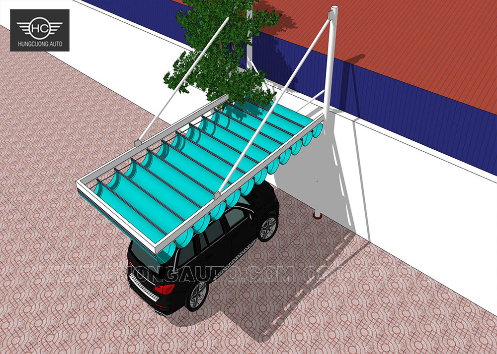 mái-xếp-di-động-che-oto-nhìn-từ-trên-xuống