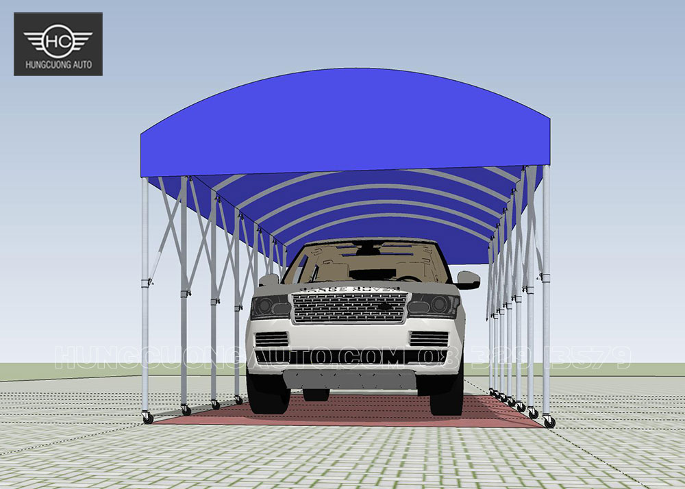 Bản vẽ nhà bạt xếp di động - punta che xe ô tô 3x5.5 m Bản vẽ nhà bạt xếp di động - punta che xe ô tô 3x5.5 m