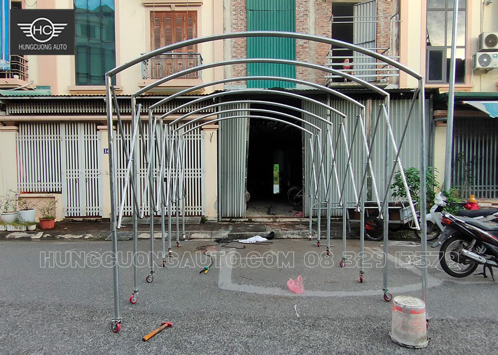 Bản vẽ nhà bạt xếp di động - punta che xe ô tô 3x5.5 m Bản vẽ nhà bạt xếp di động - punta che xe ô tô 3x5.5 m