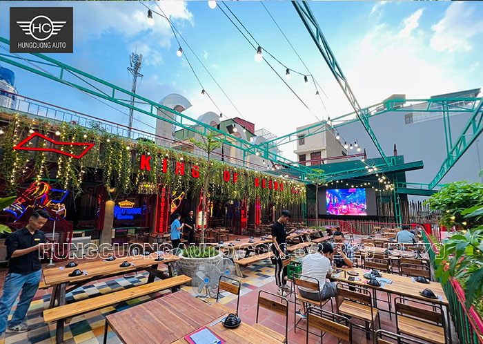 Thi công mái che xếp quán nhậu đẹp nhất Hà Nội Thi công mái che xếp quán nhậu đẹp nhất Hà Nội