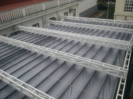 Thi kế , Thi công mái xếp di động tại Đại sứ quán Indonexia